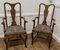 Queen Anne Style Oak Carved Chairs, 1920s, Set of 2, Image 3