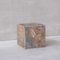 Large Mid-Century Stone Cube Side Table 1
