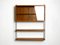 Teak String Wall Unit with Sliding Glass Door Cabinet and Two Shelves by Nisse Strinning, 1960s 2