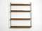 Teak Wall Unit with 4 Shelves by Nisse Strinning, 1960s, Image 4