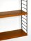 Teak Wall Unit with 4 Shelves by Nisse Strinning, 1960s, Image 13