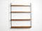 Teak Wall Unit with 4 Shelves by Nisse Strinning, 1960s 3