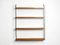 Teak Wall Unit with 4 Shelves by Nisse Strinning, 1960s, Image 3