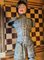 Marionette aus Holz & Messing, 18.-19. Jh. der Heiligen Jeanne d'Arc 3