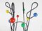 Mid-Century Coloured Atomic Coat Stand attributed to Roger Feraud, 1950s 7