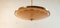 Brass Suspension Light with Double Salmon Pink Glass Shade, Image 9