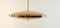 Brass Suspension Light with Double Salmon Pink Glass Shade 11