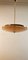 Brass Suspension Light with Double Salmon Pink Glass Shade 15