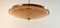 Brass Suspension Light with Double Salmon Pink Glass Shade 4