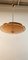 Brass Suspension Light with Double Salmon Pink Glass Shade 5