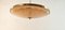 Brass Suspension Light with Double Salmon Pink Glass Shade 19