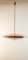 Brass Suspension Light with Double Salmon Pink Glass Shade 16