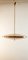 Brass Suspension Light with Double Salmon Pink Glass Shade, Image 16