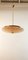 Brass Suspension Light with Double Salmon Pink Glass Shade, Image 6