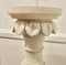 19th Century Carved White Marble Torchere, Image 4