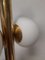 Lámpara de pie de latón con vidrios ovalados, Imagen 3