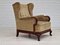 Danish Armchair in Teak Wood & Velour, 1950s 1