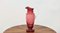 Pink Glass Jug with White Handle, Former Czechoslovakia, 1950s, Image 5