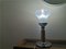 Large Portuguese Clear Glass Chromed Buffet Table Lamp, 1970s, Image 10