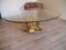 Mid-Century Gold Glass & Forged Steel Coffee Table, 1960s 11