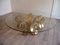 Mid-Century Gold Glass & Forged Steel Coffee Table, 1960s 17