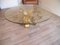 Mid-Century Gold Glass & Forged Steel Coffee Table, 1960s 10
