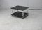 Space Age Coffee Table in Black Lacquered Steel with Double Trays, France, 1970s 11