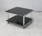 Space Age Coffee Table in Black Lacquered Steel with Double Trays, France, 1970s 14