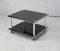 Space Age Coffee Table in Black Lacquered Steel with Double Trays, France, 1970s, Image 14