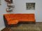 Modulares Sofa aus Cord in Orange & Braun, 1970er, 4er Set 1