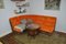 Orange & Brown Corduroy Modular Sofa, 1970s, Set of 4 9