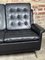 Vintage German Sofa in Black Leather and Chrome Feet, 1960s, Image 13