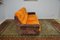 Modulares Sofa aus Cord in Orange & Braun, 1970er, 3er Set 4