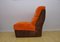 Orange & Brown Corduroy Modular Sofa, 1970s, Set of 3, Image 11