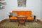 Orange & Brown Corduroy Modular Sofa, 1970s, Set of 3 8