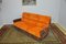 Orange & Brown Corduroy Modular Sofa, 1970s, Set of 3 7