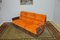 Sofá modular de pana en naranja y marrón, años 70. Juego de 3, Imagen 7
