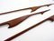 Large Flying Crane Wall Decorations in Teak, 1950s, Set of 3, Image 3