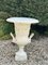 Vintage Urns with White Cast Iron Handles, 1970, Set of 2 2