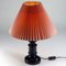 Danish Glass Table Lamp from E.S. Horn, 1970s, Image 7