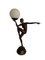 Lampe de Bureau Figurative Style Art Déco Bronzée 1