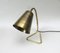 Lámpara de mesa escandinava ajustable de latón, años 50, Imagen 6