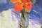 Tony Allain, Natura morta di papaveri, Pastello su tavola, Fine XX secolo, Immagine 3