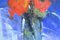 Tony Allain, Natura morta di papaveri, Pastello su tavola, Fine XX secolo, Immagine 5