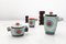 Painted Ceramic Coffee Service by Nicolay Dulgheroff for Ceramiche Mazzotti Albisola, 1960s, Set of 15 6