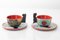 Service à Café en Céramique Peinte par Nicolay Dulgheroff pour Ceramiche Mazzotti Albisola, 1960s, Set de 15 3