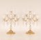 Vintage Italian Table Lamps in Crystal Glass, 1980s, Set of 2 1