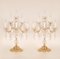 Vintage Italian Table Lamps in Crystal Glass, 1980s, Set of 2 2