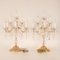 Vintage Italian Table Lamps in Crystal Glass, 1980s, Set of 2 9