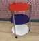 Vintage Side Table on Wheels, 1980s 2